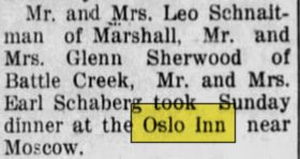 Bundy Hill Diner (Oslo Inn) - Nov 1951 Article